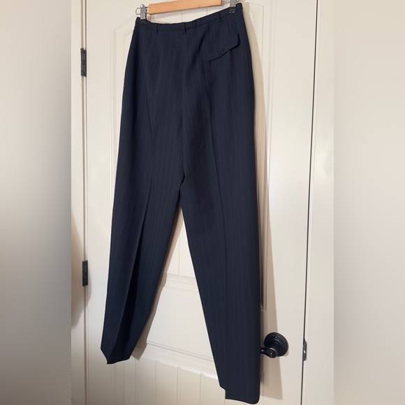 GIORGIO ARMANI LE COLLEZIONI PLEATED PINSTRIPE TROUSER - Picture 4 of 11